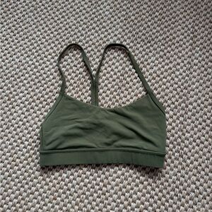 lululemon athletica Olive Green Strappy Sports Bra